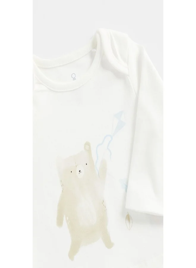 mothercare My First Bear Long Sleeved T Shirt