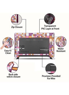 E-Retailer ERetailer Transparent LCDLED TV Protector Cover with Zipper Enclosure for 42 Inch Suitable for All Major Brand Model ColorPink Size39x3x24 Inches  - Image 5