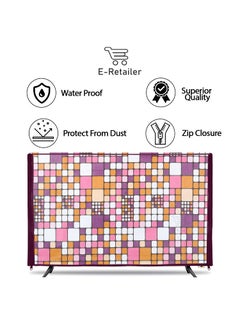 E-Retailer ERetailer Transparent LCDLED TV Protector Cover with Zipper Enclosure for 42 Inch Suitable for All Major Brand Model ColorPink Size39x3x24 Inches  - Image 4