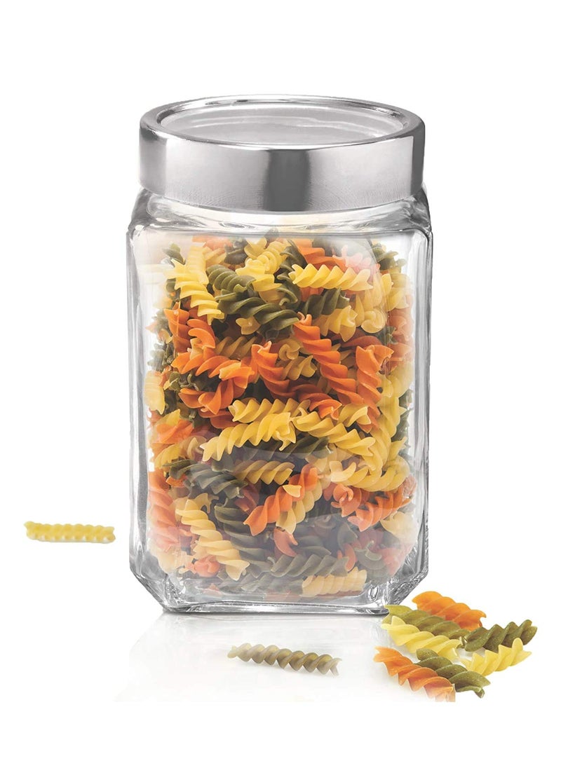 Cloudmart Cloudmart 310ml Cube Jar Transparent Storage Container Glass Jar Kitchen Glass Bottle for Spices and More Set Of 12  - Image 4
