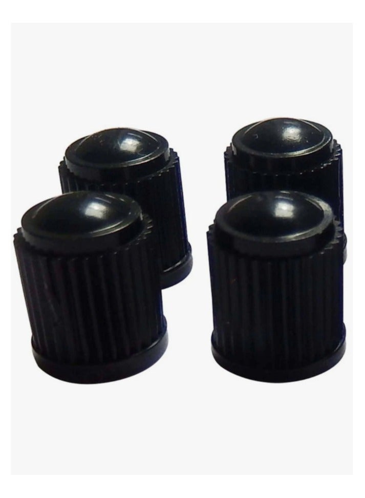 Valve Caps Set - Pack of 4 Tire Valve Caps, Suitable Valve Kit for Cars and Bikes, Wheel Valve Stem - Set of 4 Plastic Valve Caps, Valve Cap Cover, Plastic Valve Stem for Tires - Black Valve Stem Co - Image 4