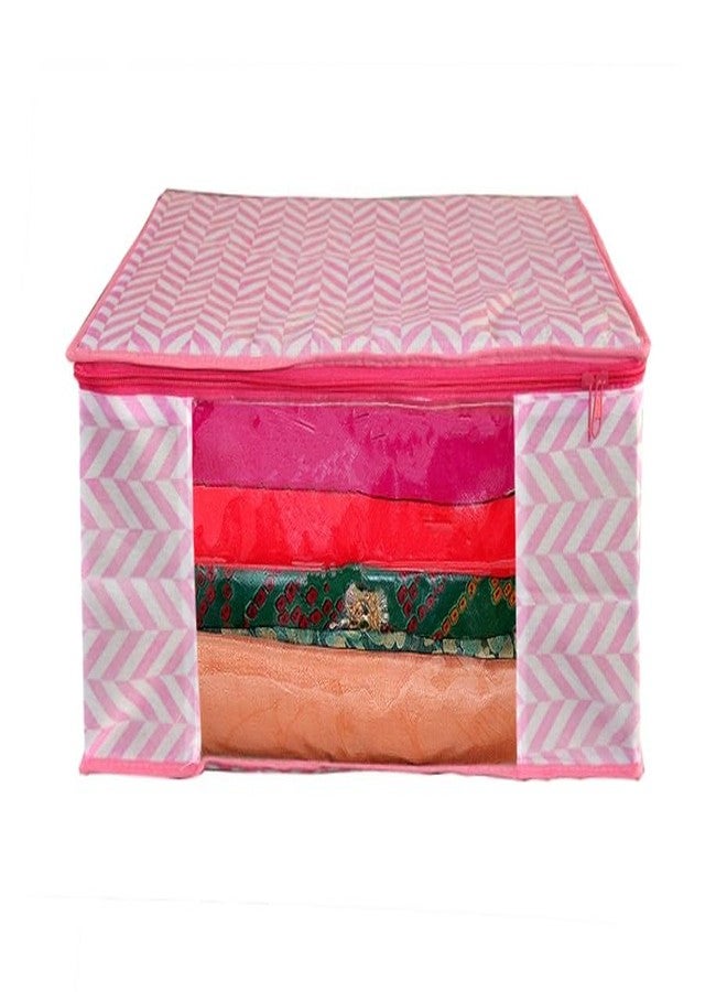 Shaping Fabric Garment Cover Non-Woven 90 GSM with Transparent Window & Double Metal Zipper – Pack of 1 | Dustproof Clothes Storage Bag SDr Sarees, Suits, Jackets, ShirtsAWMN1582493517524148524356 - Image 1