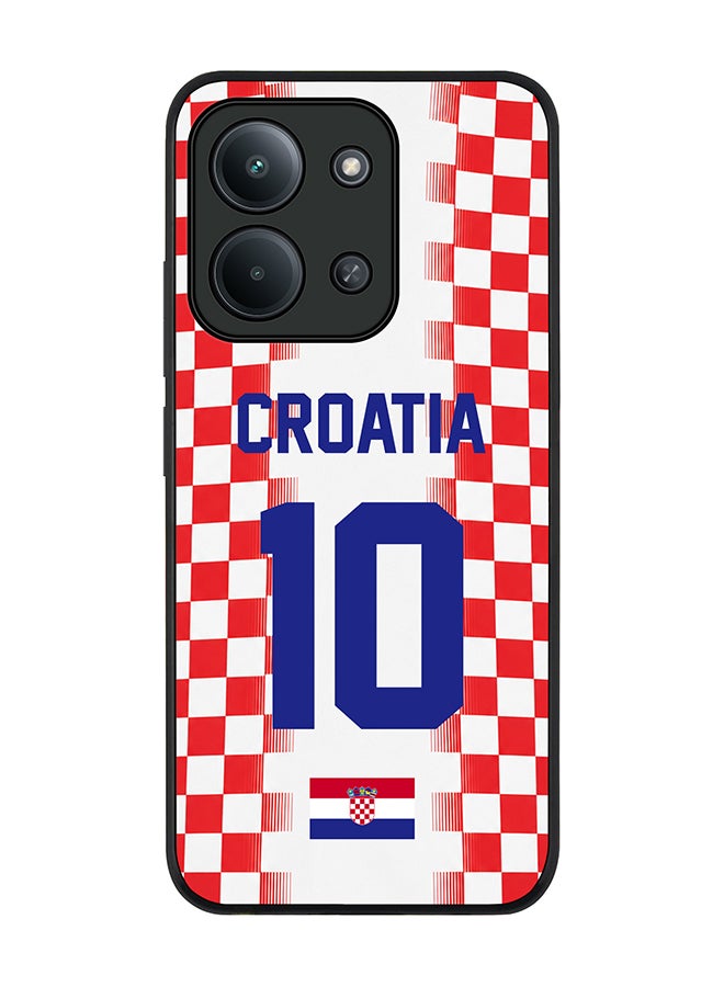 Stylizedd For Xiaomi Redmi 15C 4G Case,Slim fit Camera Protection, Shockproof Thin Phone cover  - Football Team Croatia World Cup 2026