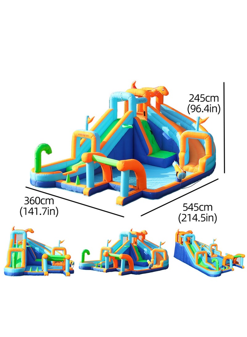 GT-Wheel Inflatable Twin Water Slide for Kids Outdoor Play Double the Fun - Image 4