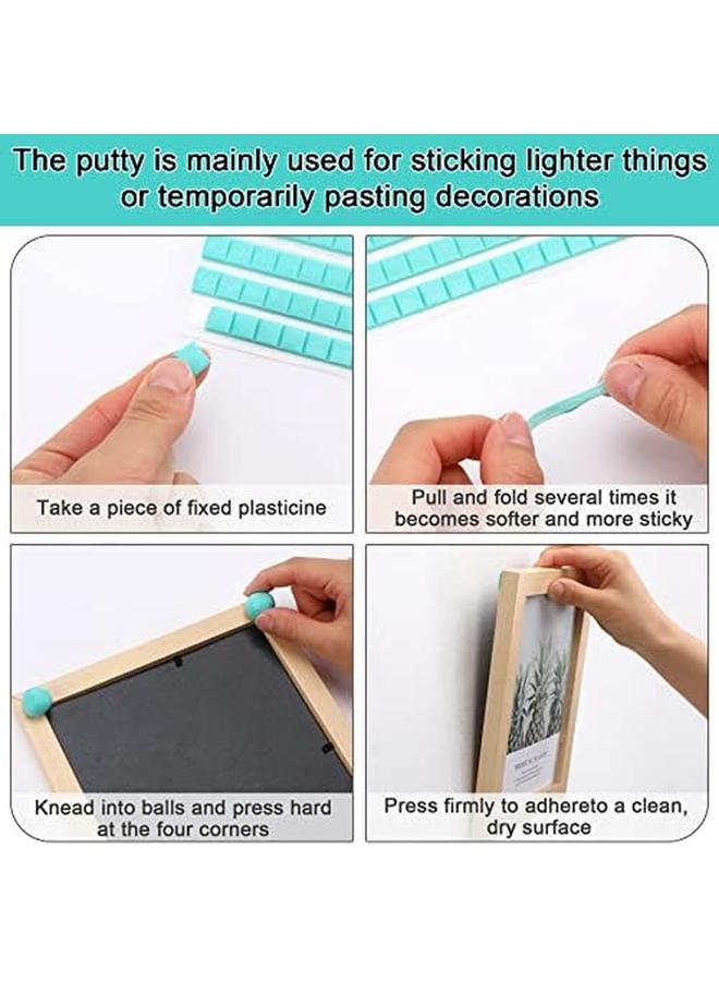 Generic 192Pcs Sticky Tack Putty Removable Adhesive Poster Putty Mounting Putty Reusable Wall Safe Tack Putty Mounting Tacky Putty For Hanging Pictures Poster And Museum Art Photography White Blue  - Image 4