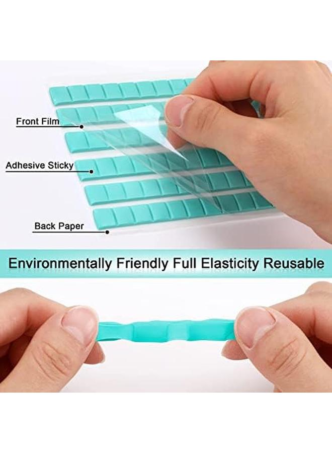Generic 192Pcs Sticky Tack Putty Removable Adhesive Poster Putty Mounting Putty Reusable Wall Safe Tack Putty Mounting Tacky Putty For Hanging Pictures Poster And Museum Art Photography White Blue  - Image 2