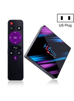 H96 Max-3318 4K Ultra HD Android TV Box with Remote Controller, Android 10.0, RK3318 Quad-Core 64bit Cortex-A53, 4GB+64GB, Support TF Card / USBx2 / AV / Ethernet, Plug Specification:US Plug