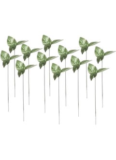 Generic 50pcs/Set Flower Stub Fake Flower Stem Iron Wire Stem DIY Paper Stems Artificial Flower Stub Drift Craft Decor Soap Holding Flower stem(10inch,Green)  - Image 1