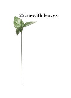 Generic 50pcs/Set Flower Stub Fake Flower Stem Iron Wire Stem DIY Paper Stems Artificial Flower Stub Drift Craft Decor Soap Holding Flower stem(10inch,Green)  - Image 2