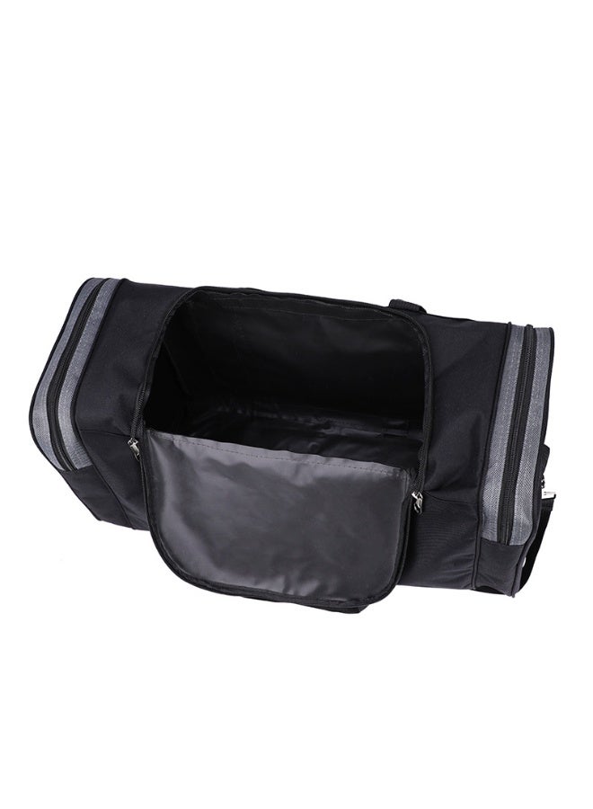 جي بي أن حقيبة سفر قابلة للطي بسعة كبيرة، محمولة، للجنسين وللطلبة، حقيبة أمتعة سفر، حقيبة كتف مقاومة للماء، مناسبة للصالات الرياضية ورحلات عطلة نهاية الأسبوع، حقيبة سفر محمولة خفيفة الوزن مقاومة للماء، حقائب دفل للسفر. - Image 3