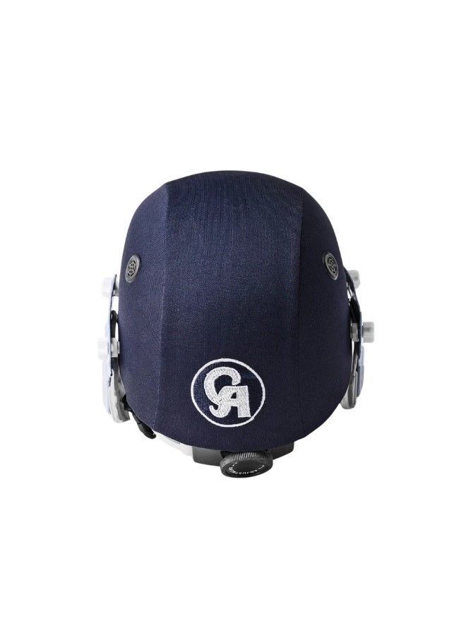 CA Plus 8000 Adjustable Cricket Helmet | High-Impact Protective Batting Helmet with Airflow Vents & Steel Face Grill (Small, Blue) - Image 1