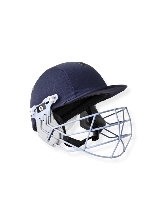 CA Plus 8000 Adjustable Cricket Helmet | High-Impact Protective Batting Helmet with Airflow Vents & Steel Face Grill (Small, Blue) - Image 3