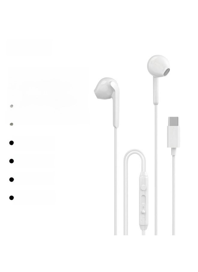 Generic - Unique X3C Headset Wired High Sound Quality For Apple 15 Huawei Xiaomi Mobile Phone Type-c In-ear Wire Control-Color:X3C Upgraded Version  Black - Image 1