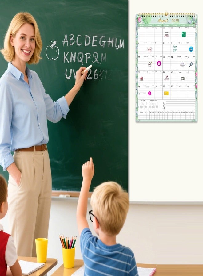Gannyfer 2026 Calendar, 14" x 11" Floral 2026 Wall Calendar, 18 Months from Oct. 2025 to Mar. 2027, Magnetic Fridge Calendar, Perfect for Home, School, Office (3 Stickers Included) - Image 4