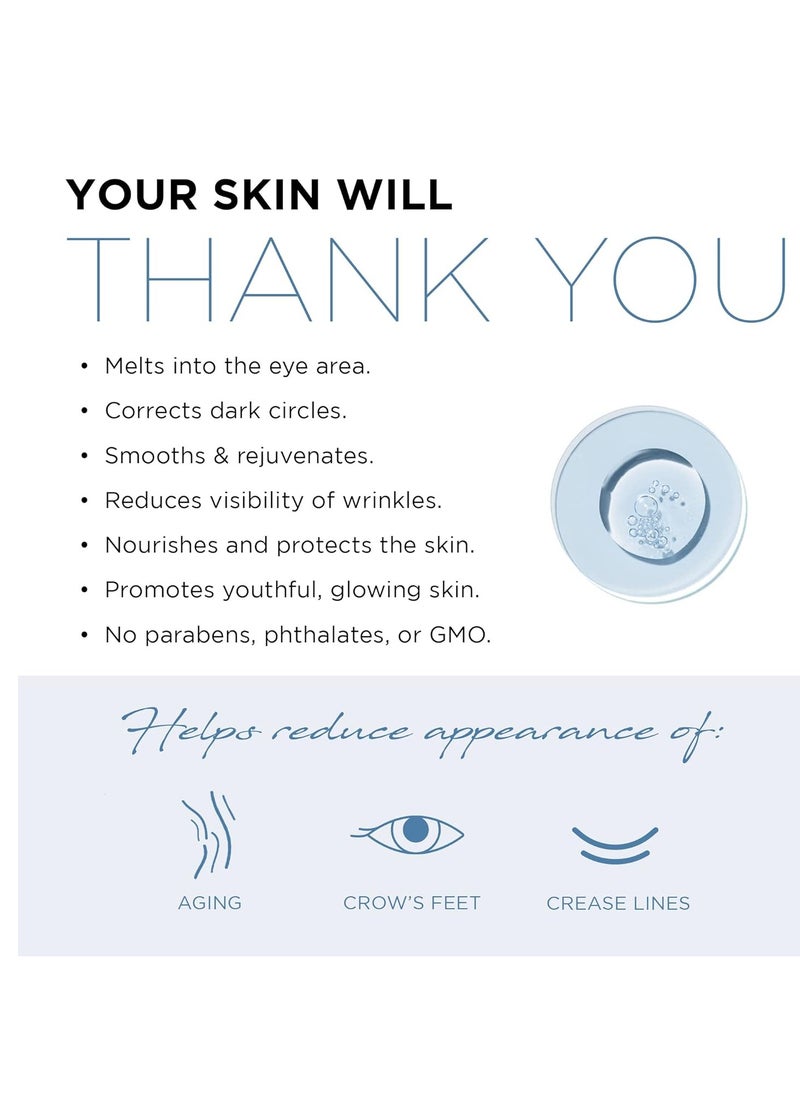Azure AZURE Hyaluronic & Collagen Anti Aging Eye Serum - Moisturizing, Replenishing & De-Puffing | Reduces Wrinkles, Fine Lines & Under Eye Bags | Locks In Moisture Hydrating Skin | Made in Korea - 30mL  - Image 5
