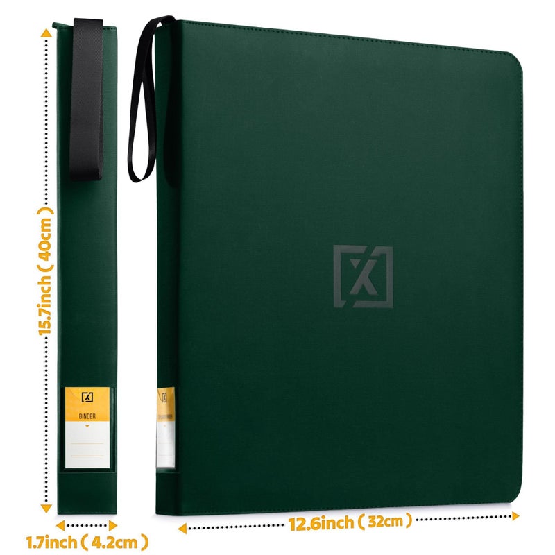 HOMEXPRO X PRO Toploader Binder | Holds 252 Toploaders | 20 Toploaders INCLUDED | 9-Pocket | Ringless Double-Sided Pockets for TCG, Sports | Premium Top Loader Storage - Image 2