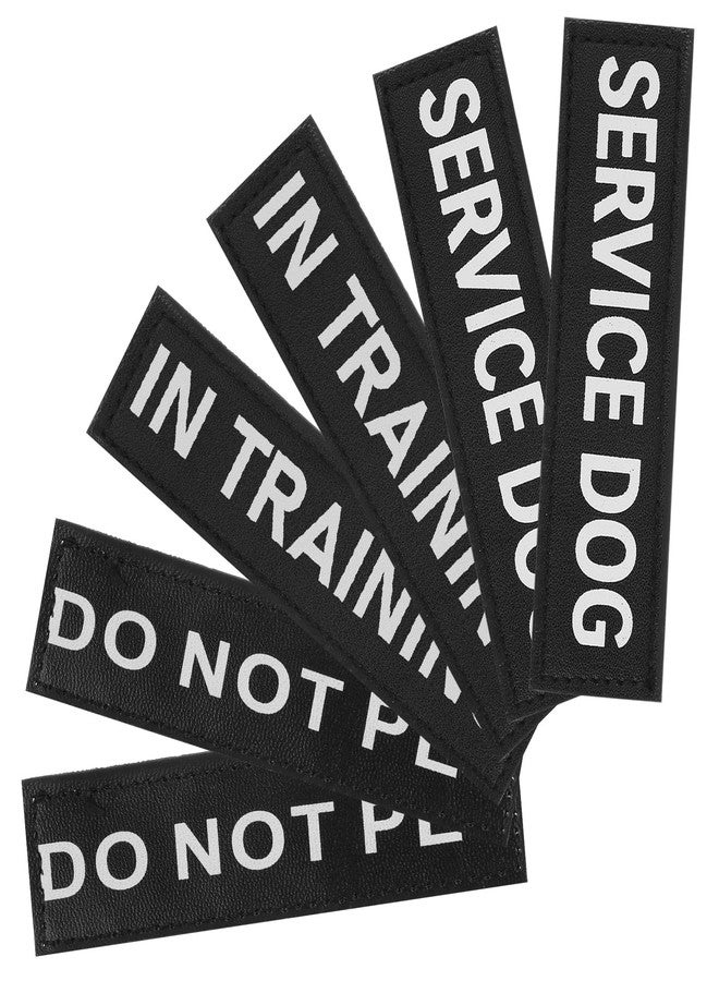 Ymapinc 6Pcs Service Dog Patch, Service Dog in Training Patches Removable Do Not Pet Patch for Harness Vest or Collar, in Training Patches with Hook and Loop Tape - Image 1