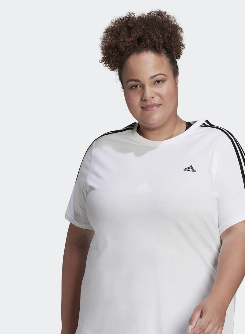 adidas تيشيرت أساسي بشعار الماركة (حجم كبير)