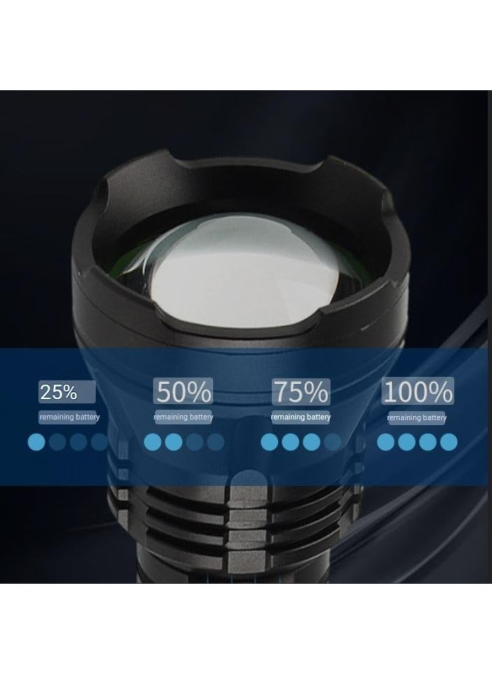 ULTREOS ULTREOS XHP70 led Torch flashlights Aluminum Press Switch Torch Light led flashlights 26650battery Telescopic Zoom Rechargeable Torch  - Image 5