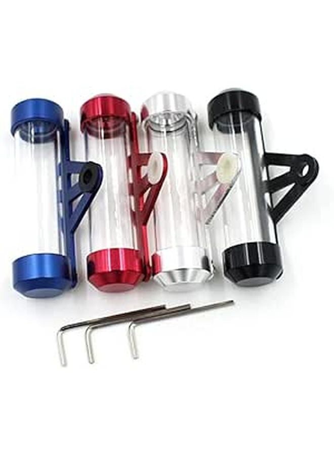 Motorcycle Tax Disc Holder Cylindrical Storage Tube for Receipts and Accessories Installation Random Color - Image 1