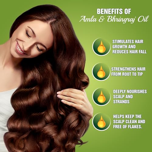 Multani Naturals Hair Oil Amla & Bhringraj (270ml) | Strengthens Hair | Supports Scalp Health | Controls Frizz | For Men & Women - Image 4