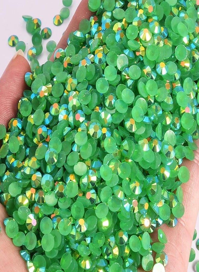 Blinginbox 2500pcs 4mm AB Resin Flatback Rhinestone for Crafting,Flatback Round Jelly Rhinestones Bedazzling Non Hotfix Crystal Gems for Nails Face Makeup Tumblers Mugs DIY Crafts.(Emerald AB) - Image 4