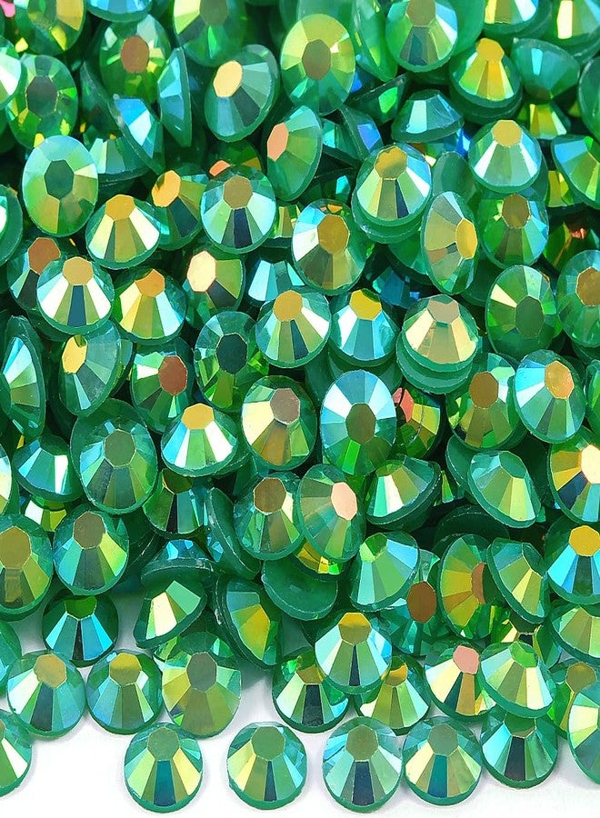 Blinginbox 2500pcs 4mm AB Resin Flatback Rhinestone for Crafting,Flatback Round Jelly Rhinestones Bedazzling Non Hotfix Crystal Gems for Nails Face Makeup Tumblers Mugs DIY Crafts.(Emerald AB) - Image 1