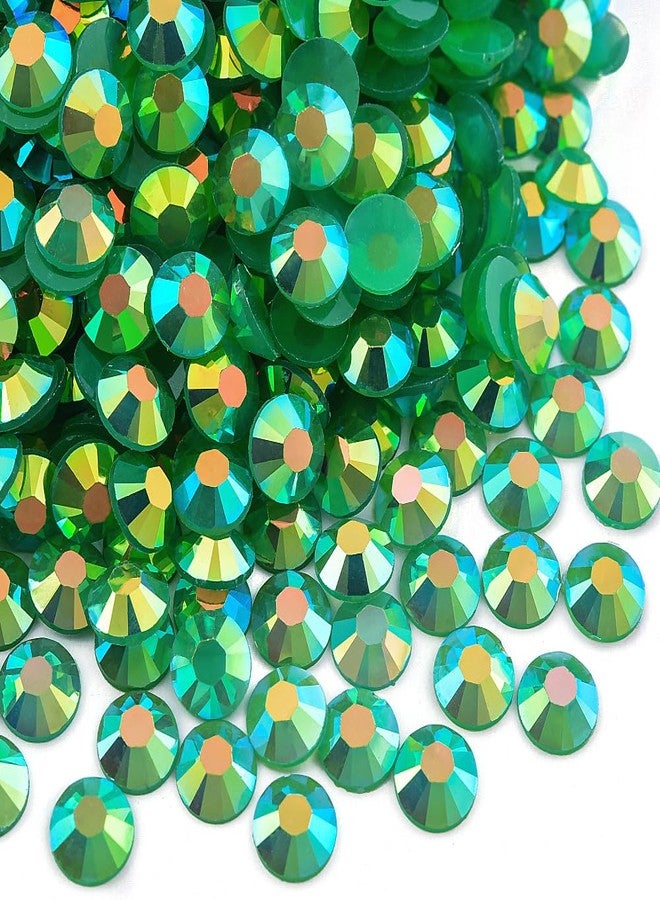Blinginbox 2500pcs 4mm AB Resin Flatback Rhinestone for Crafting,Flatback Round Jelly Rhinestones Bedazzling Non Hotfix Crystal Gems for Nails Face Makeup Tumblers Mugs DIY Crafts.(Emerald AB) - Image 2