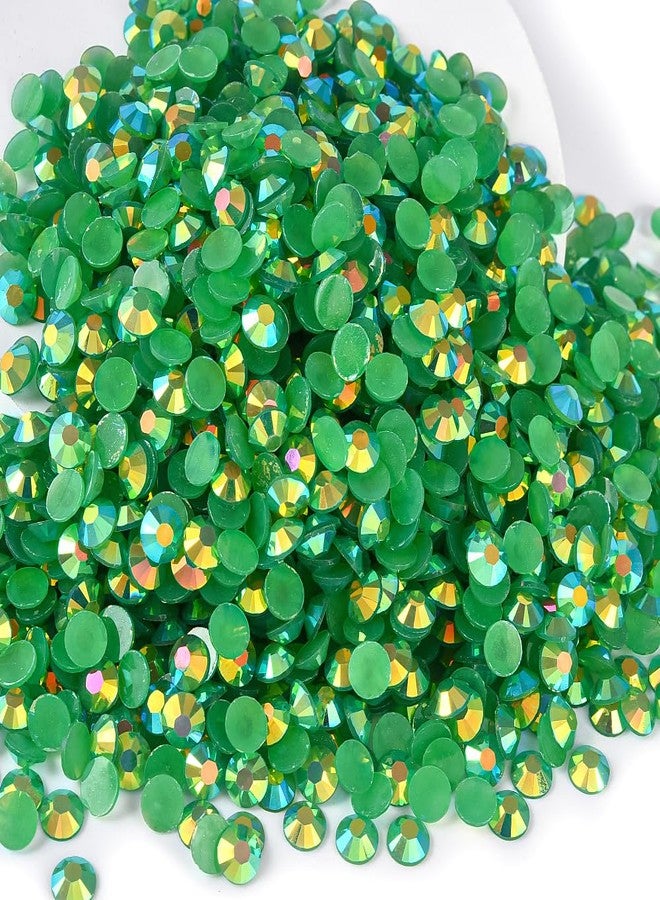 Blinginbox 2500pcs 4mm AB Resin Flatback Rhinestone for Crafting,Flatback Round Jelly Rhinestones Bedazzling Non Hotfix Crystal Gems for Nails Face Makeup Tumblers Mugs DIY Crafts.(Emerald AB) - Image 3