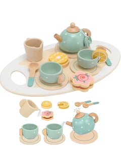 Wooden Tea Party Set for Little Girls Boys,Wooden Tea Toys with Tea Pot Cups,Toddler Tea Set Play Kitchen Accessories for Kids Tea Party Toys,Princess Kitchen Tea Party Pretend Play Toy - pzsku/Z2F015818F5C33855C30FZ/45/_/1718696174/f4d0f6b2-1110-4633-a7da-7a59764ccaf8