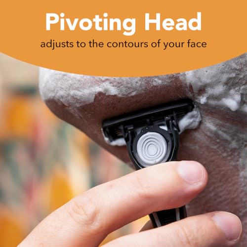 BIC Flex 4 Men's Refillable with 4 Blade Razors, Durable and Long-Lasting with Lubricating Strip, 1 Handle and 4 Cartridges, 4-Pack - Image 5