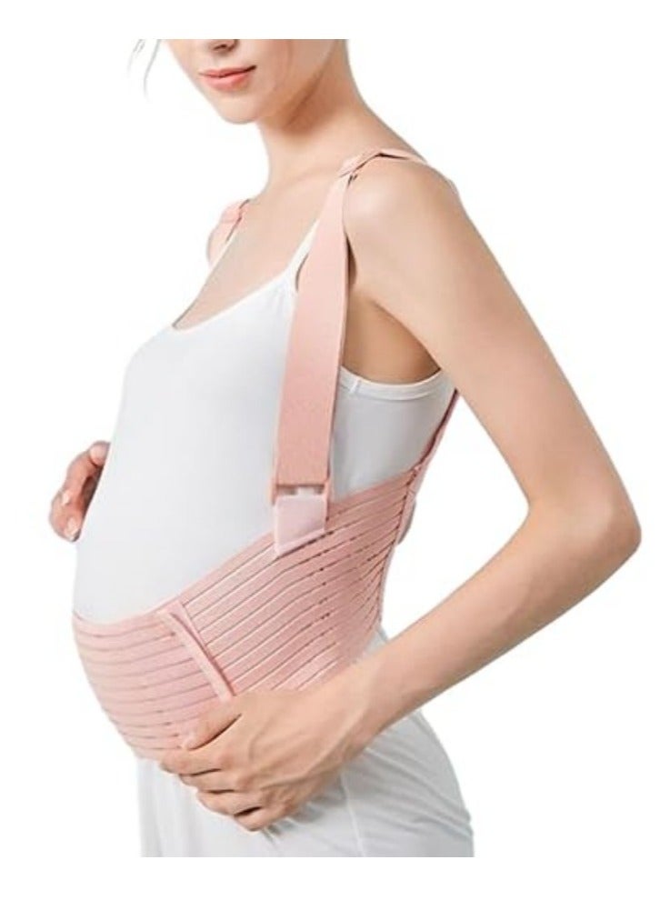 Mmmon Postpartum Belly Band Abdominal Binder C Section Recovery Belt Belly Wrap for Post Surgery Natural Recovery(Pink,L) - Image 1