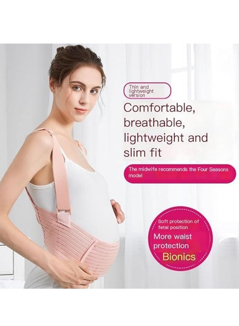 Mmmon Postpartum Belly Band Abdominal Binder C Section Recovery Belt Belly Wrap for Post Surgery Natural Recovery(Pink,L) - Image 2