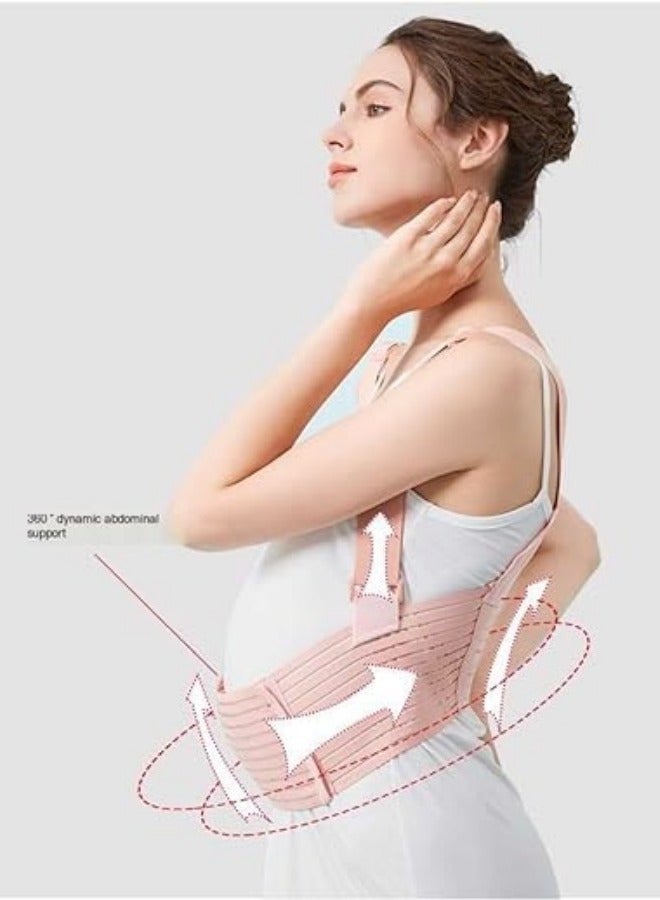 Mmmon Postpartum Belly Band Abdominal Binder C Section Recovery Belt Belly Wrap for Post Surgery Natural Recovery(Pink,L) - Image 3