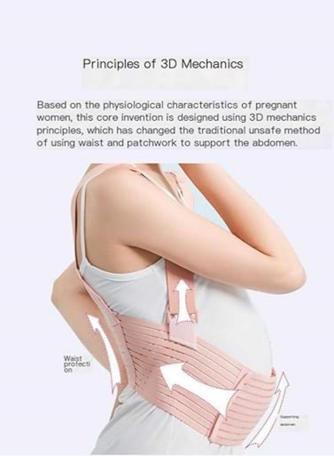 Mmmon Postpartum Belly Band Abdominal Binder C Section Recovery Belt Belly Wrap for Post Surgery Natural Recovery(Pink,L) - Image 4