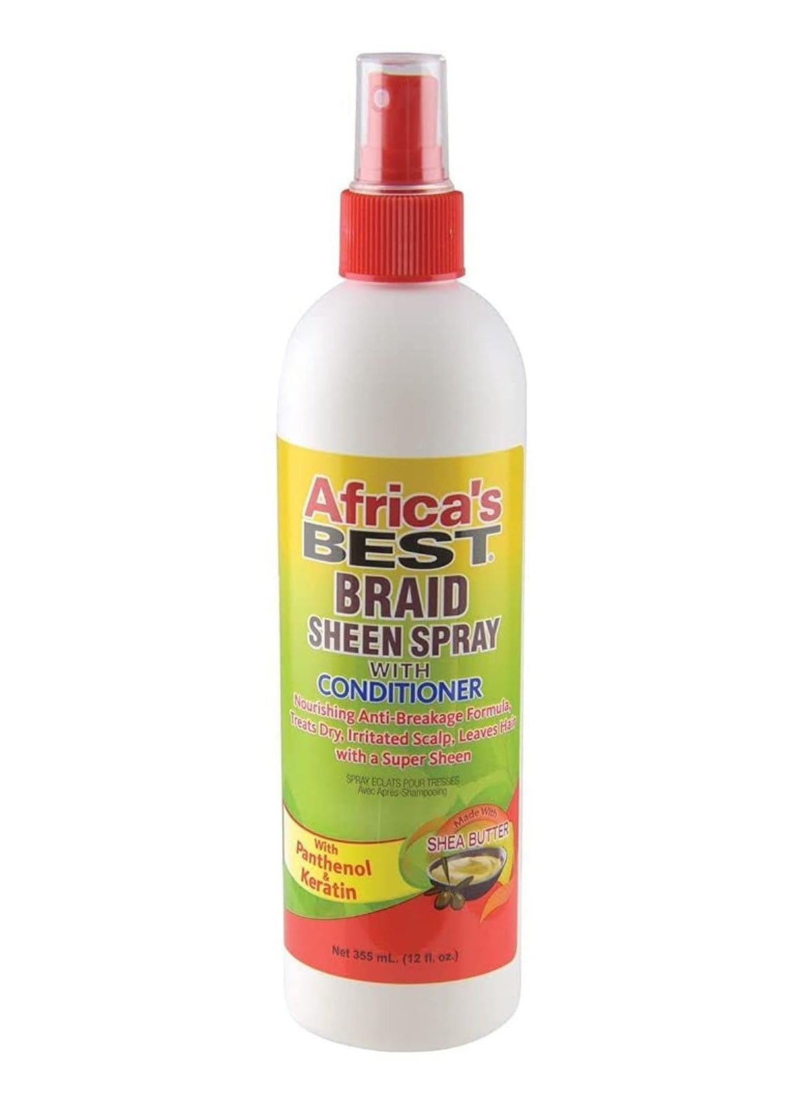 Africa's BEST Africa's Best Braid Sheen Spray With Conditioner, 12 Ounce, Green, 1-102-12-1243-01 
