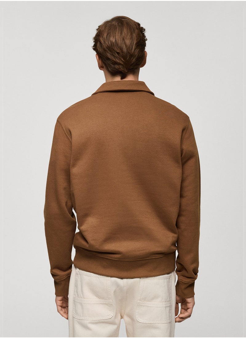 Mango Man - Polo Neck Sweatshirt - Image 1