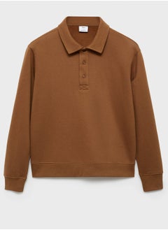 Mango Man Polo Neck Sweatshirt  - Image 5