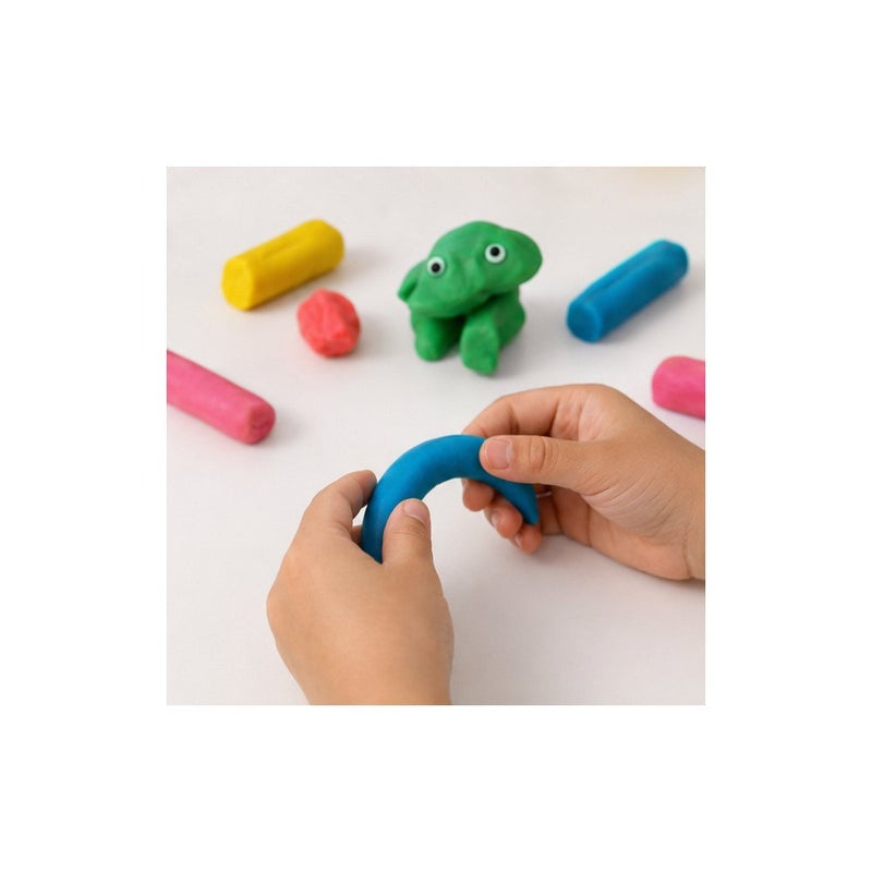 Amos Sensory Fun: Play Dough Modelling Clay Set in Mushroom Container, Multicolour - Image 4