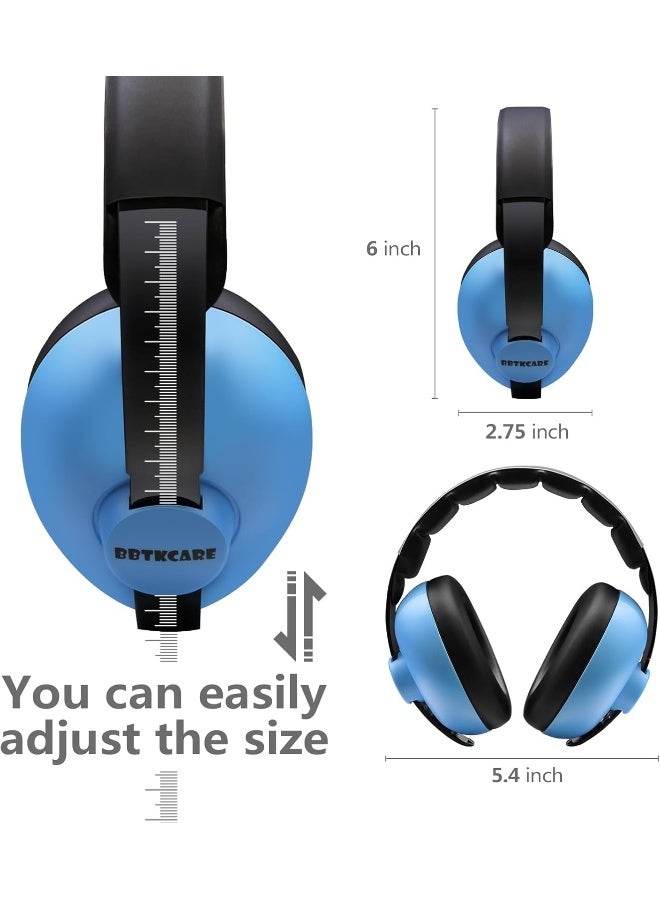 BBTKCARE Baby Ear Protection Noise Cancelling Headphones for Babies for 3 Months to 2 Years (Blue) - Image 2