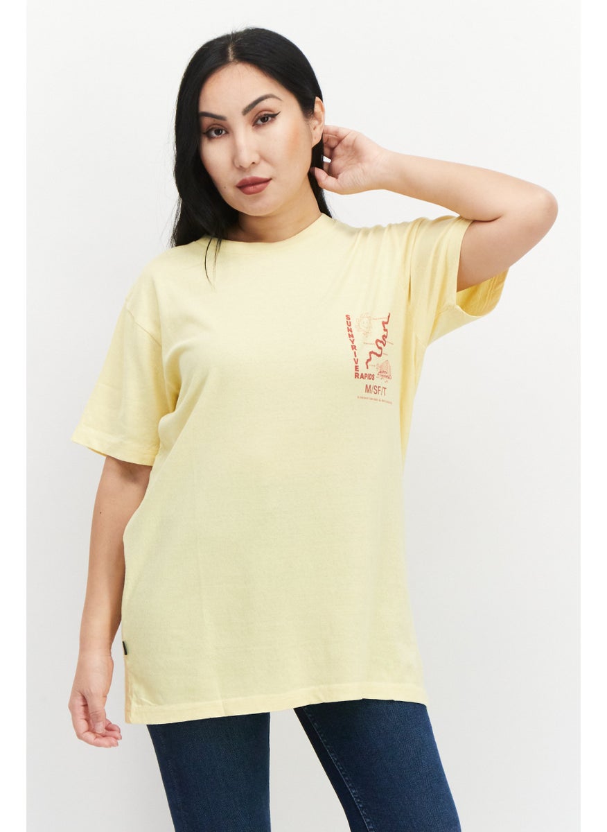 Women Graphic Print Short Sleeve T-Shirt, Yellow Combo - pzsku/Z2F01B63138025A87E88AZ/45/_/1724350603/04e57e88-2459-408d-a1b1-3bb8d7862dd6