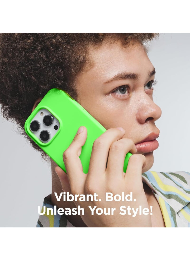 Soft Silicone Case Compatible with iPhone 16 Pro, Liquid Gel Silicone Rubber, Soft Silky Touch [3-Layer Shockproof Structure], Anti-Scratch Microfiber Lining Shockproof Back Cover