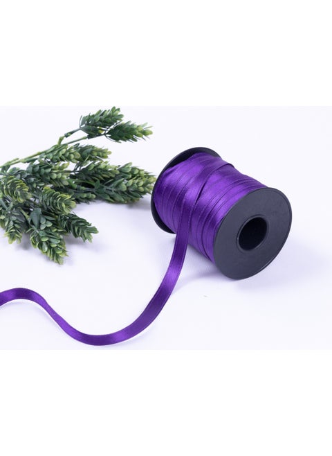 Purple satin ribbon, 10 mm 5 meters