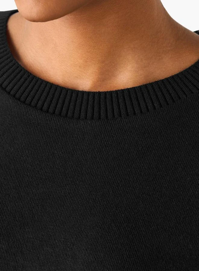 سبلاش فيڤ Regular Fit Ribbed Round Neck Sweater