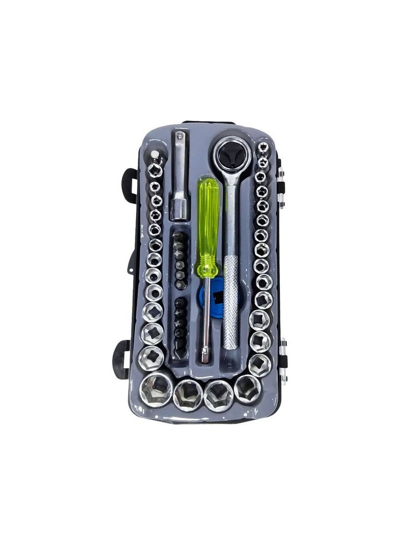 Premium Quality Ratchet Socket Set, Ratchet Spanner Wrench Repair Tool Set 47 Pcs  - Image 3