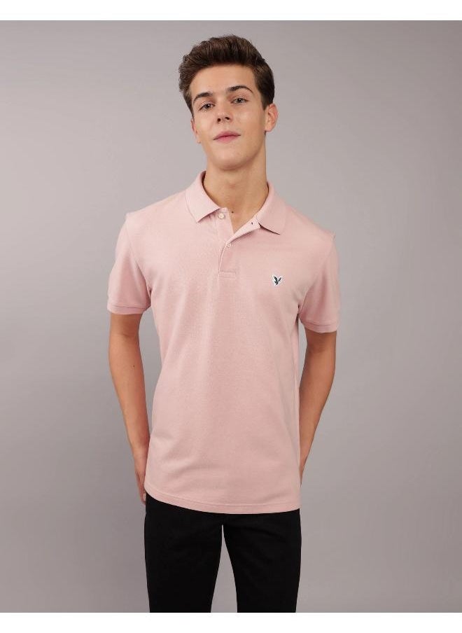 American Eagle - Logo Deatiled Short Sleeve  Polo Shirt - Image 1