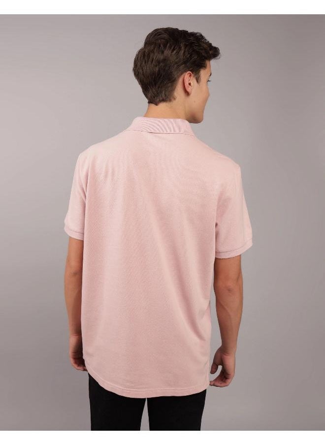 American Eagle - Logo Deatiled Short Sleeve  Polo Shirt - Image 1