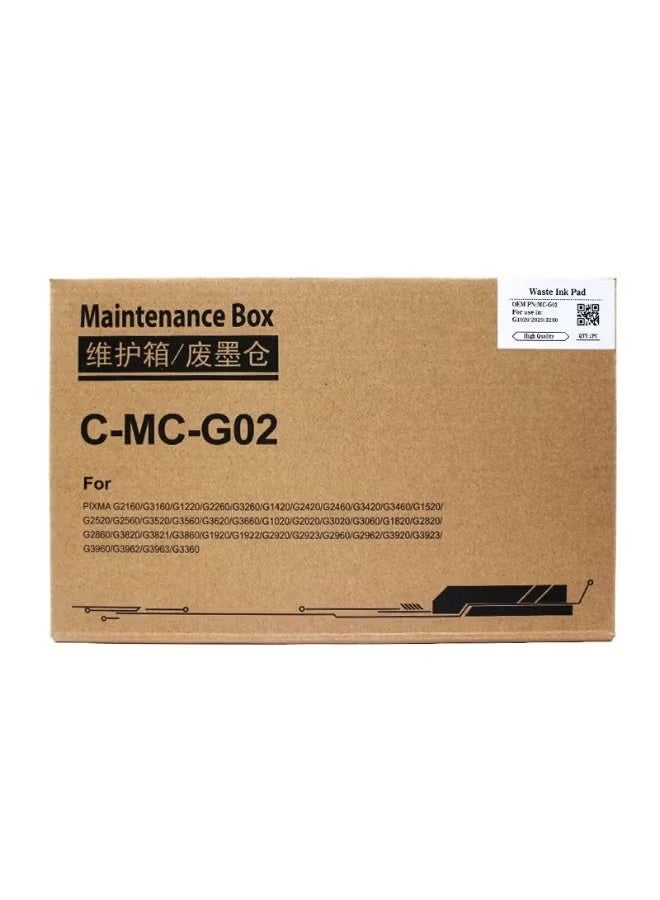 خرطوشة صيانة حبر النفايات MC-G02 متوافقة مع طابعات Canon PIXMA G1220، G1420، G2260، G2420، G2460، G2520، G2560، G3020، G3420، G3460، G3520، G3560 - Image 2