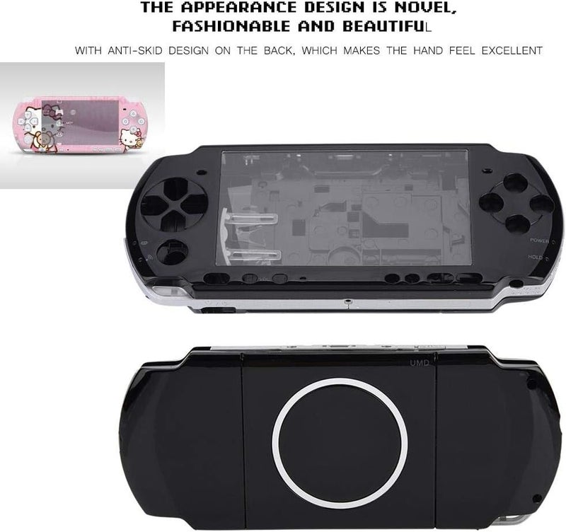 كلاراكو غطاء خلفي بديل كامل لجهاز ألعاب بلاي ستيشن المحمول PSP 3000، قطع غيار لإصلاحه، تصميم شفاف مقاوم للصدمات والخدوش - Image 4