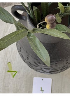BAMBOO DECOR Bamboo Decor |  Artificial Olive Branch 90 cm- Faux Plants- Flora Vase Filler For Home Decor- Wedding -Events-Craft Projects (Olives Branch)  - Image 3